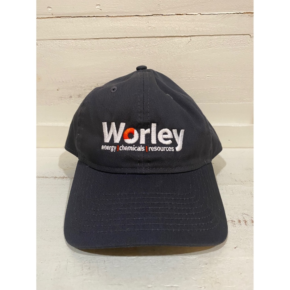 Worley Electrical Company Dark Navy Blue/Dark Grey Hat with Buckle Closure/Strap